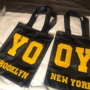 RTR/ Bag Daddy for Brooklyn Museum OY YO sign tote . One tote